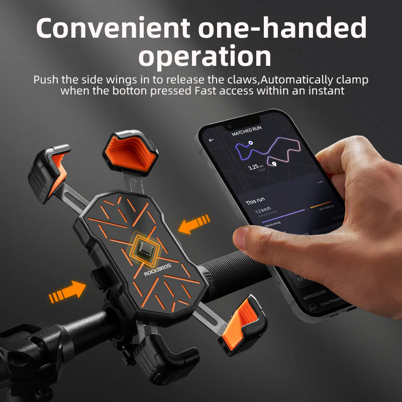 ROCKBROS HW-117 Bike Phone Mount 1s Lock Bike(Handlebar) - Image 6