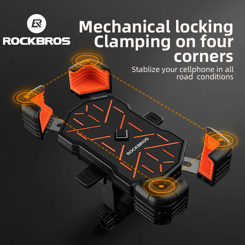 ROCKBROS HW-117 Bike Phone Mount 1s Lock Bike(Handlebar) - Image 7