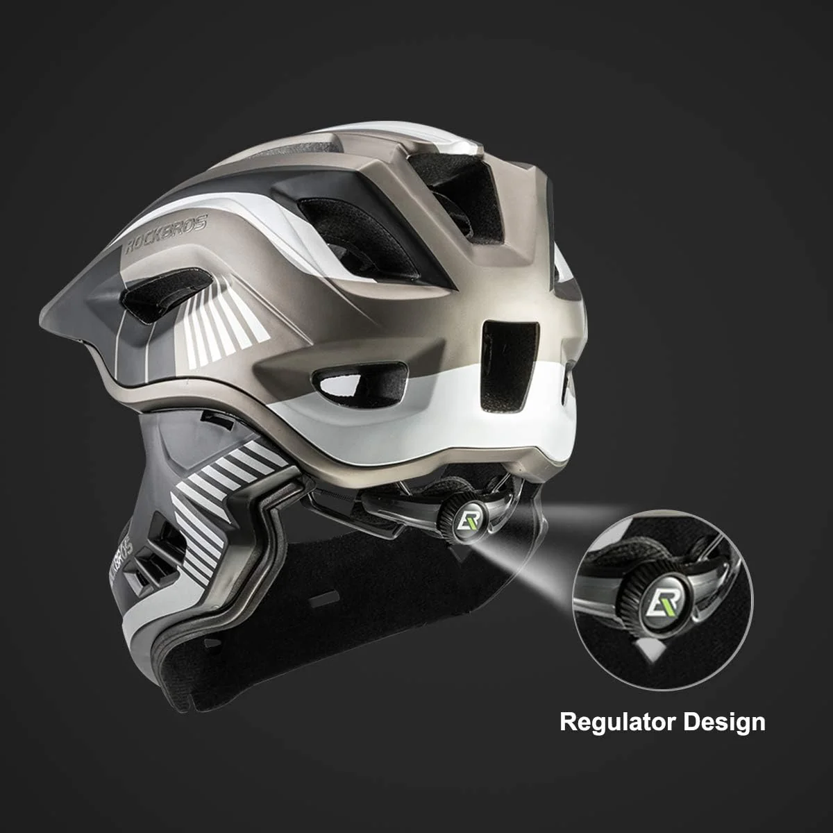 ROCKBROS Kids Full Face Helmet Detachable for Youth Child Boys Girls Ages 3-16 - Image 7