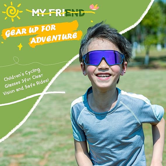 Kids Sports Glasses for Ages 8–14 - Image 8
