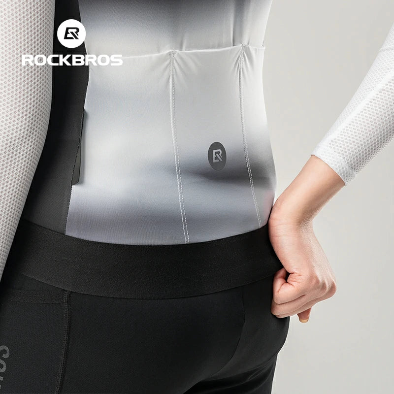 ROCKBROS Mondi Lightweight Gradient Women's Long Sleeve Cycling Jersey - Image 8