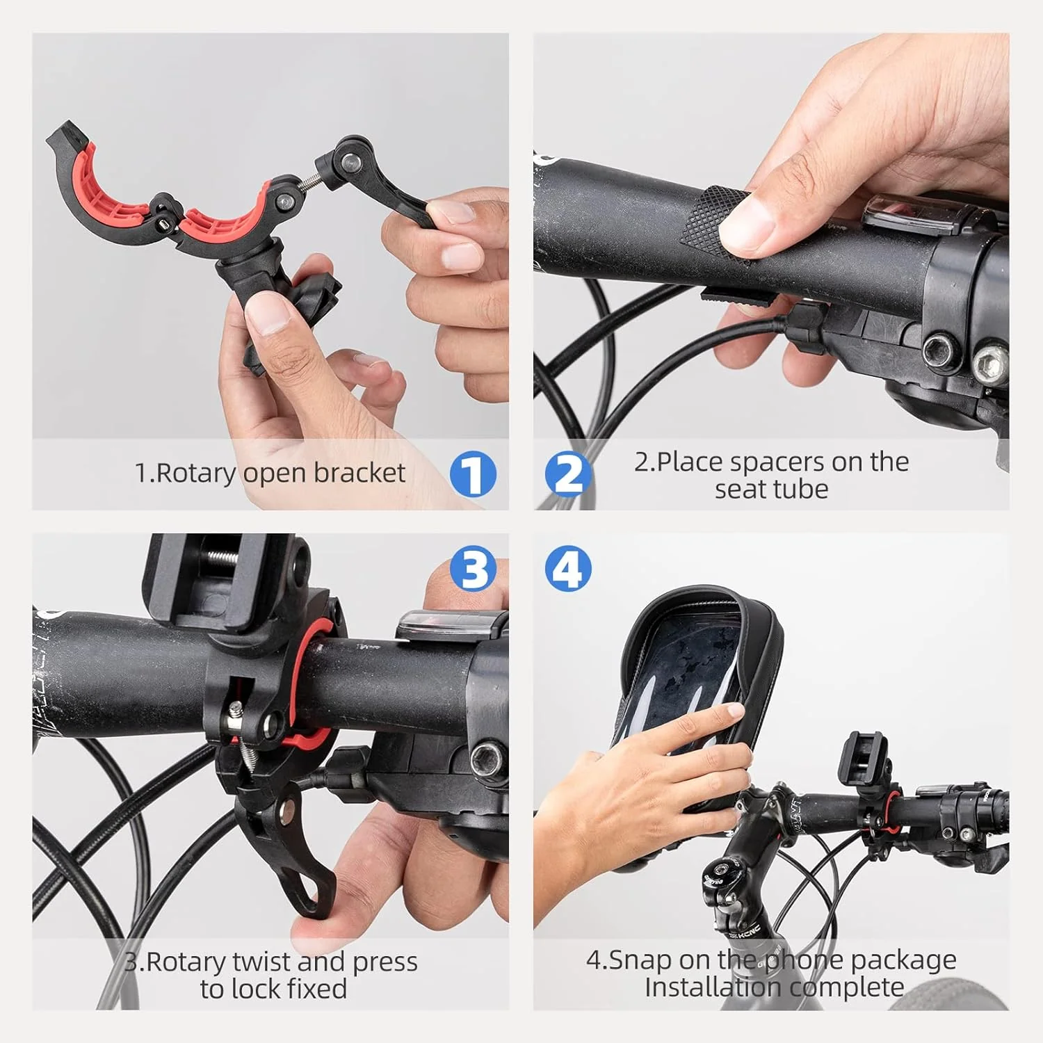 Waterproof Motorcycle Handlebar Phone Bag - Image 6
