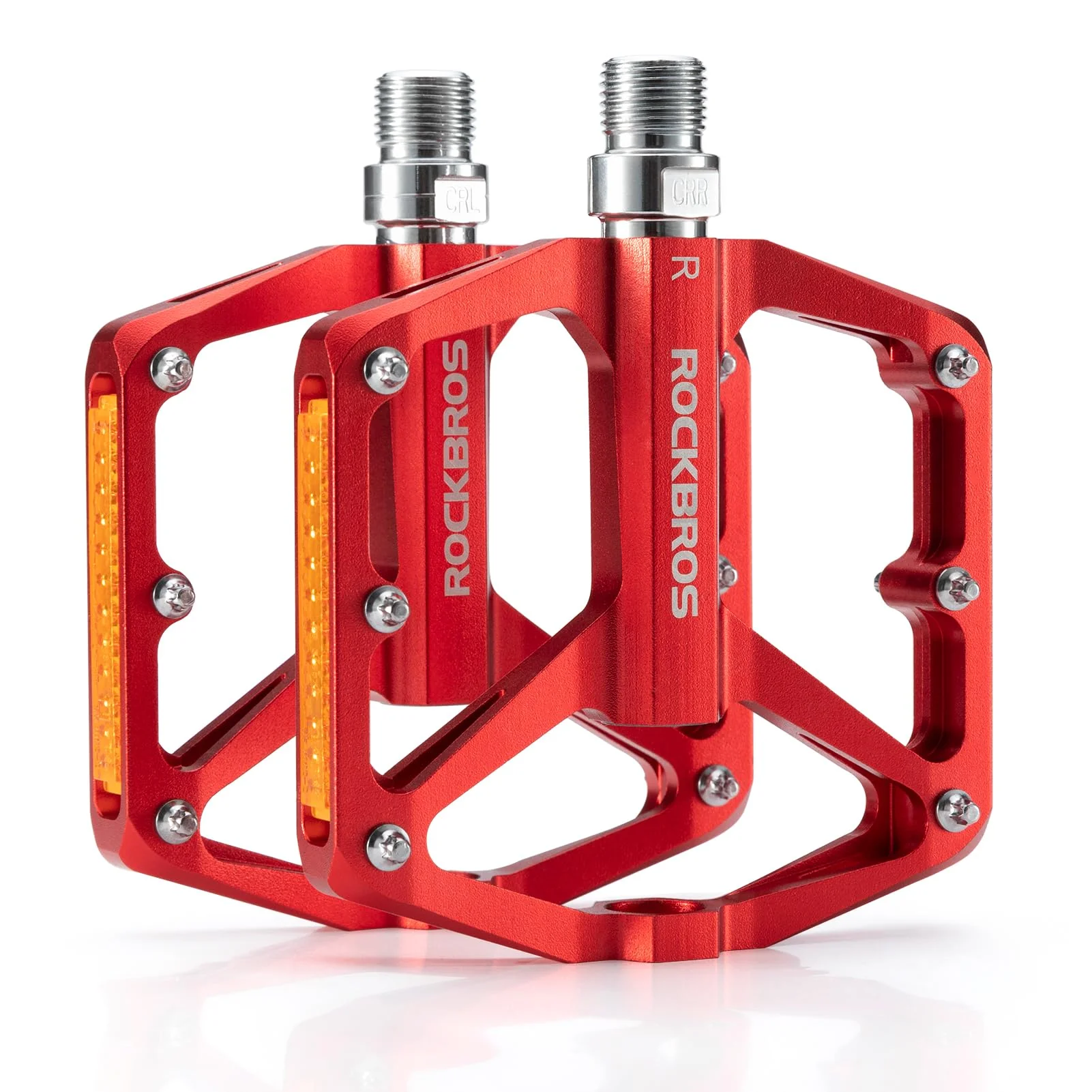 ROCKBROS MTB Reflective Aluminum Pedals 9/16" Sealed Bearing Lightweight - Image 15