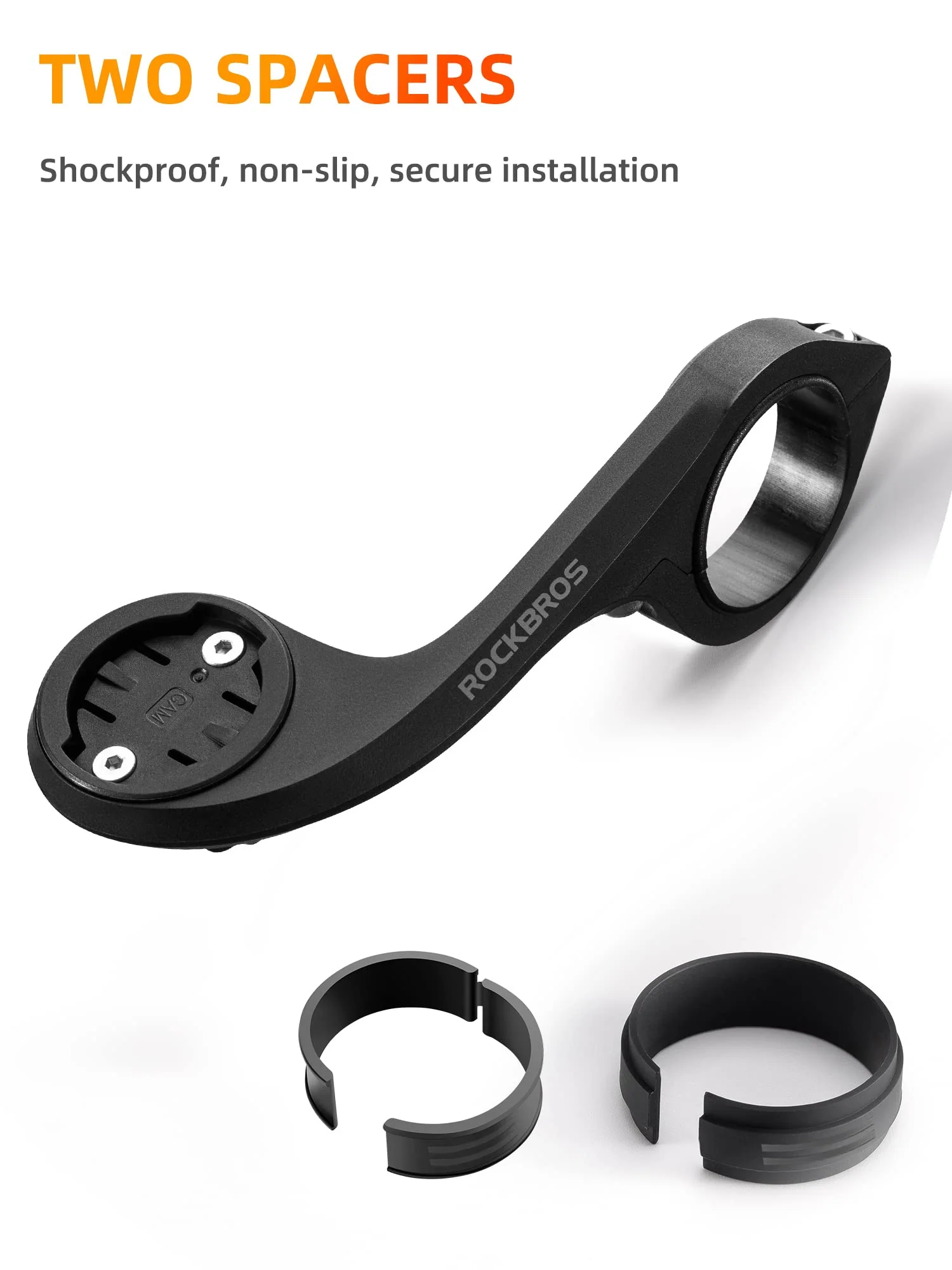 ROCKBROS Out Front Mount for Garmin, iGPSPORT - Fits 32-35mm Handlebars - Image 3