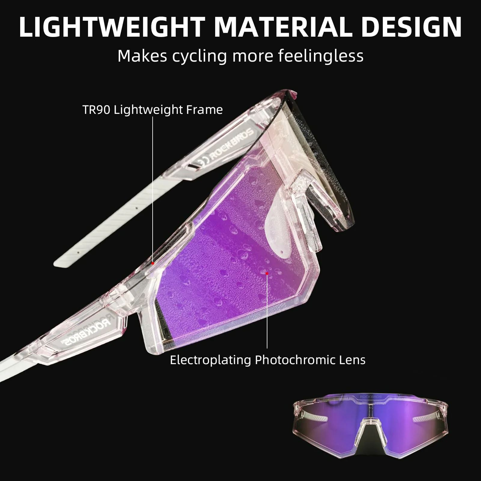 Unisex Transition Sports Sunglasses for Cycling - Image 10