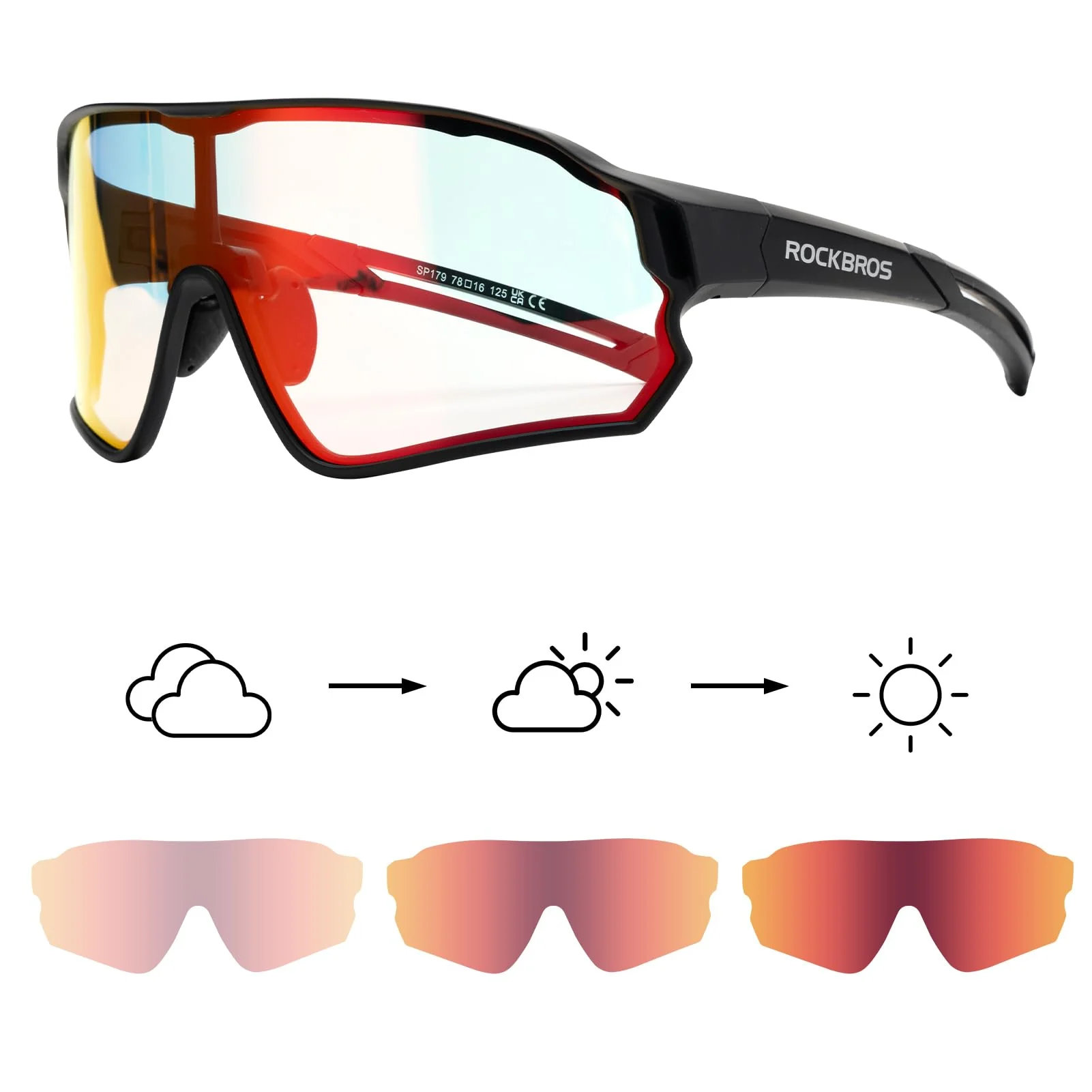 Thickened PC Lens Photochromic Sunglasses (UV400) - Image 10