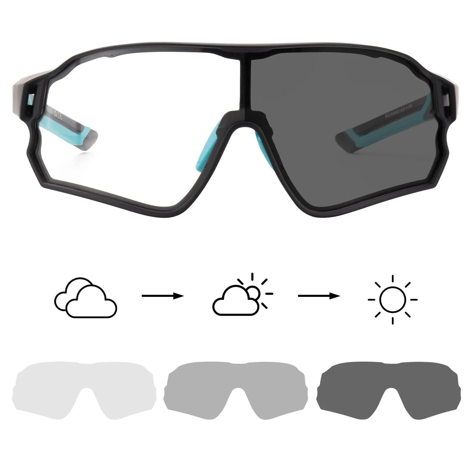Thickened PC Lens Photochromic Sunglasses (UV400) - Image 27