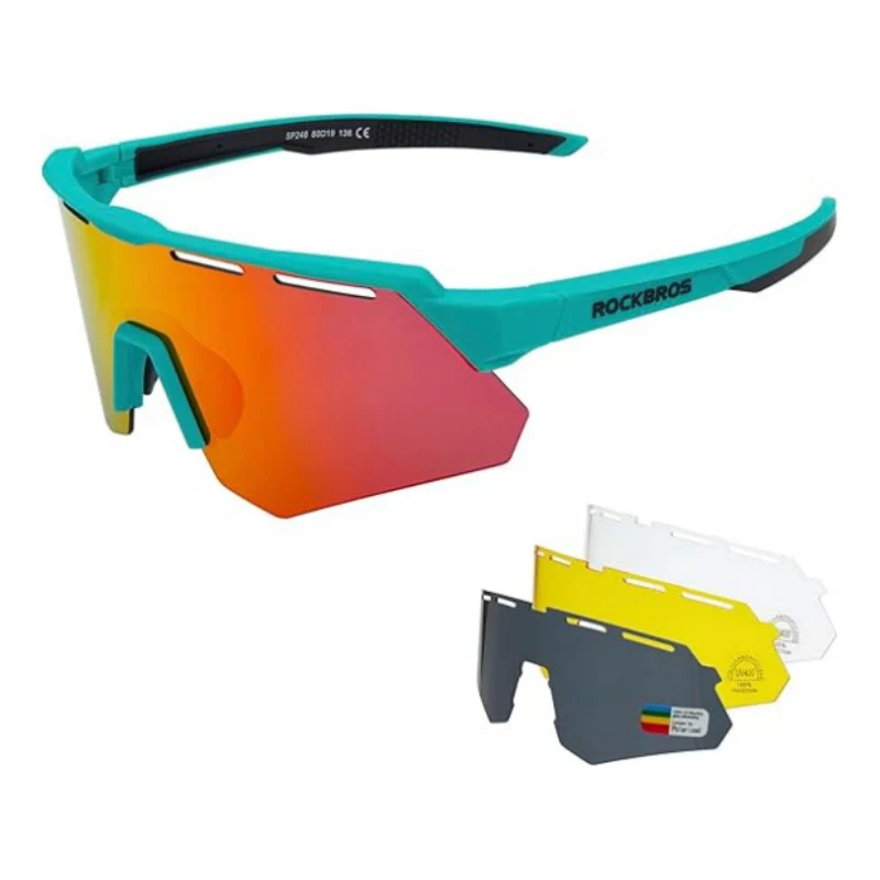 Polarized Cycling Glasses with 4 Interchangeable Lenses - Image 3