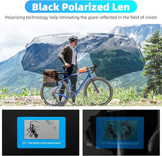 Polarized Cycling Glasses with 4 Interchangeable Lenses - Image 6