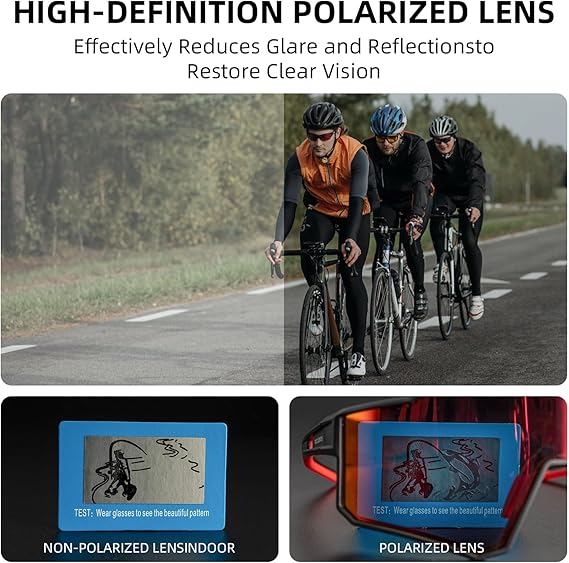 Unisex Polarized Cycling Sunglasses with TR90 Frame - Image 12