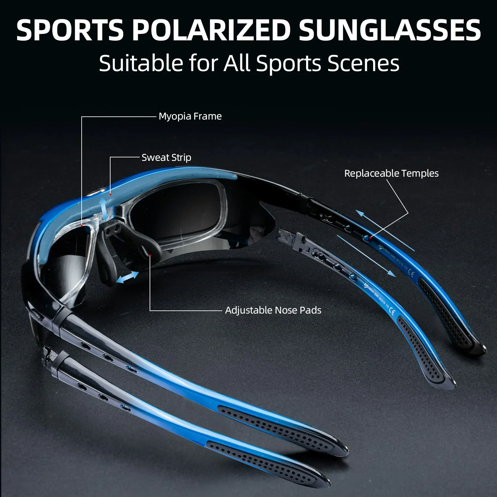 Polarized Sports Sunglasses for Cycling - Image 10