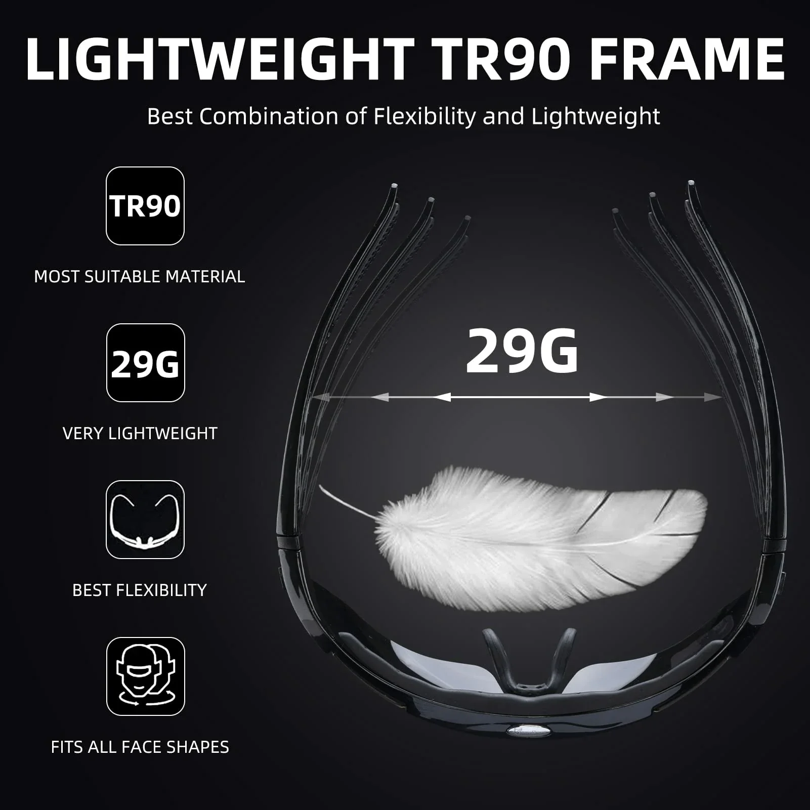 Polarized Sports Sunglasses for Cycling - Image 4