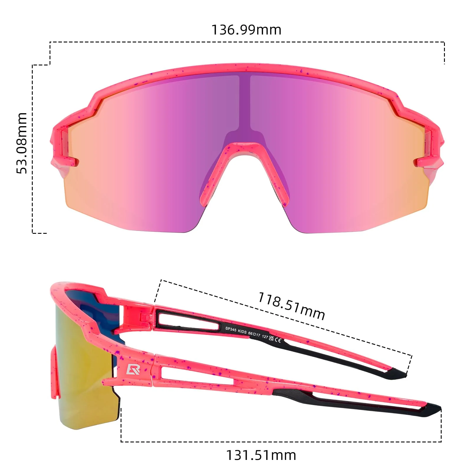 ROCKBROS Polarized Youth Kids UV400 Cycling Sports Sunglasses for Boys Girls Age 8-14 - Image 15