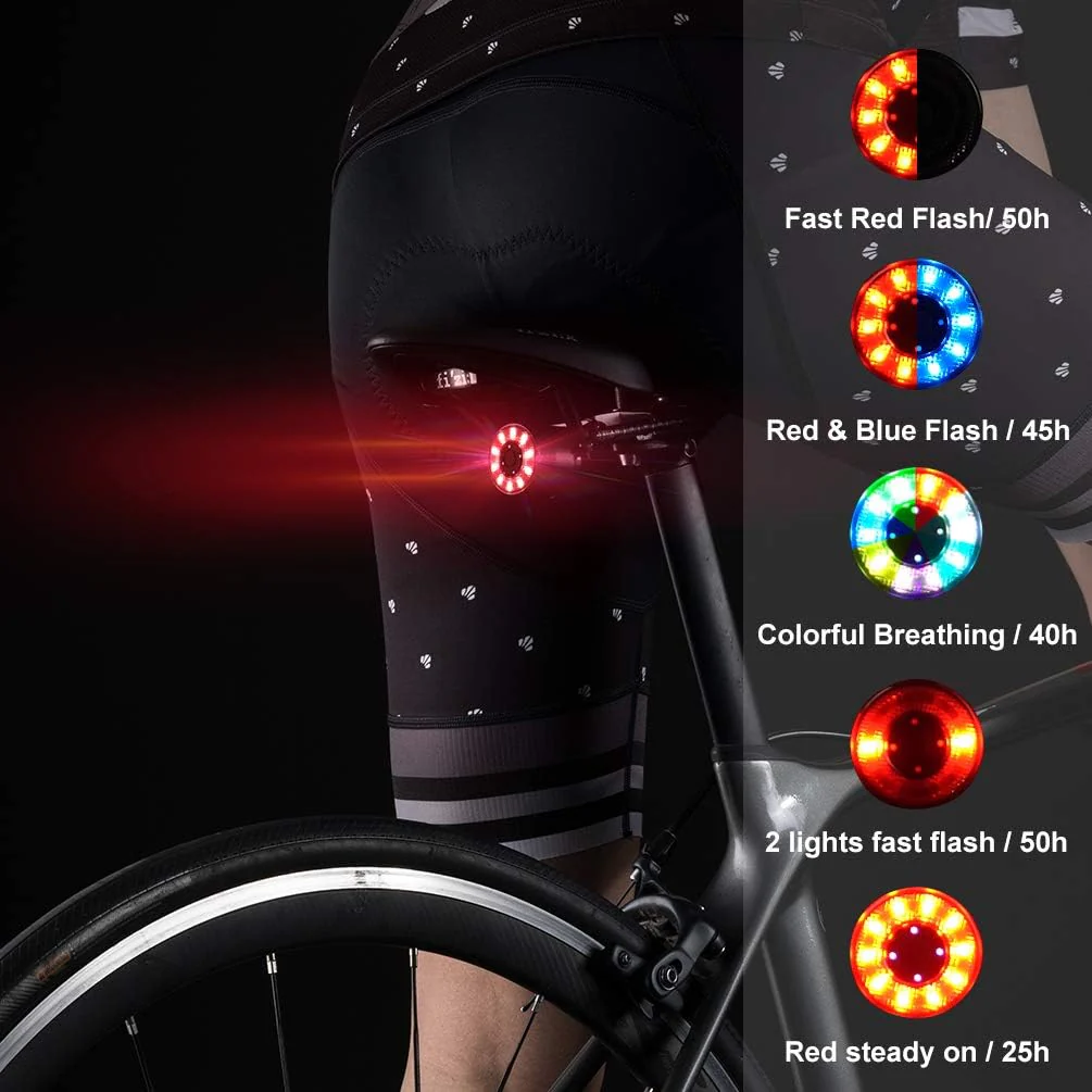 Q1 Tail Light USB with 7 Lighting Colors - Image 3