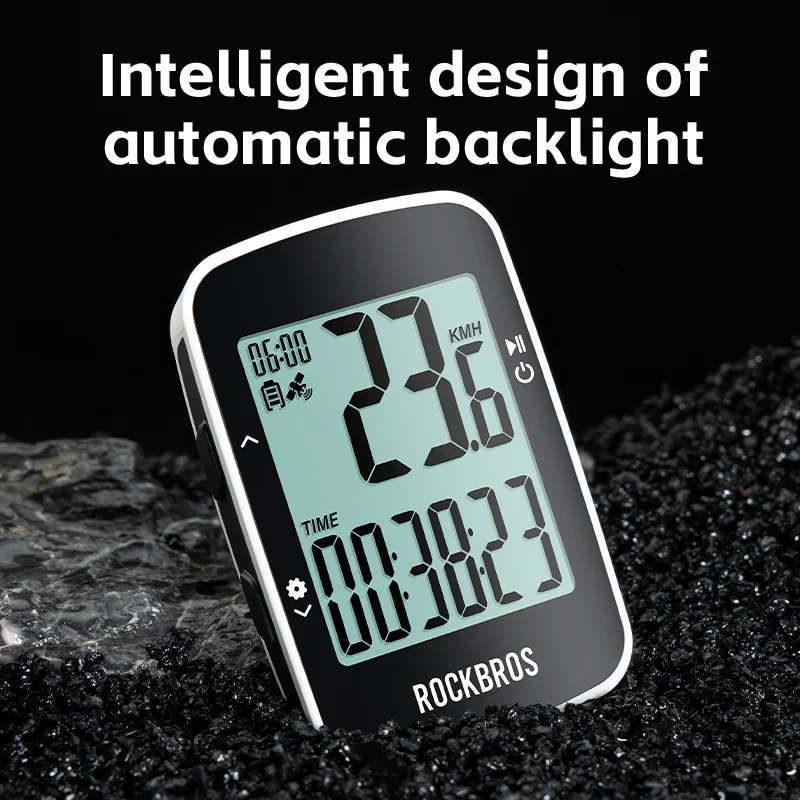 ROCKBROS R1 Bike Computer GPS Wireless Speedometer IPX7 600mAh Battery 2.3'' - Image 4