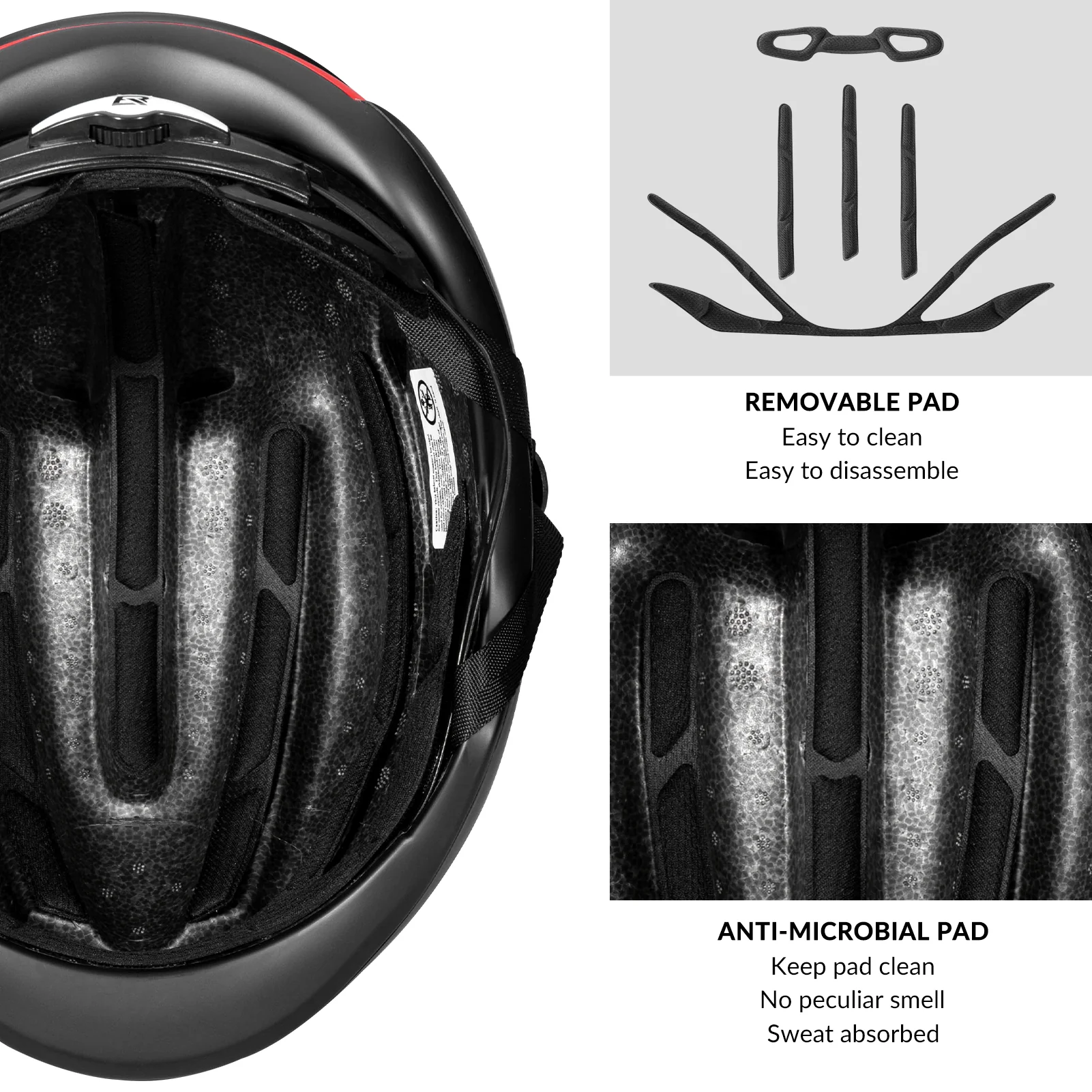 ROCKBROS Road Aero Bike Helmet for Adults TT Triathlon Helmet for Cycling - Image 14