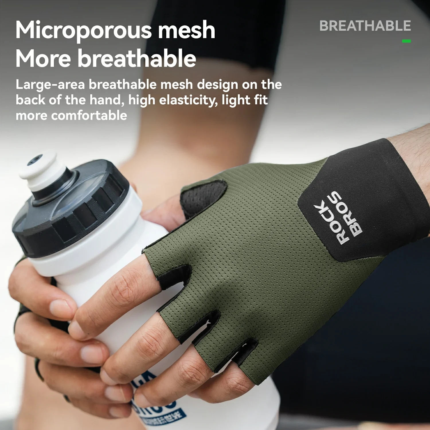 ROCKBROS S403 Minimalist Half Finger Cycling Gloves - Image 18