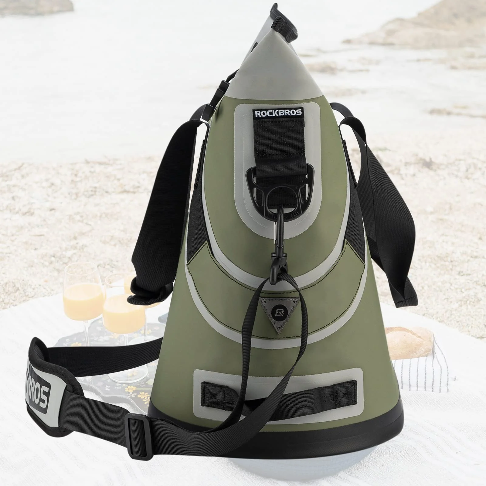 ROCKBROS Soft Cooler Insulated Leak Proof Cooler Bag Portable 36 Can - Image 9