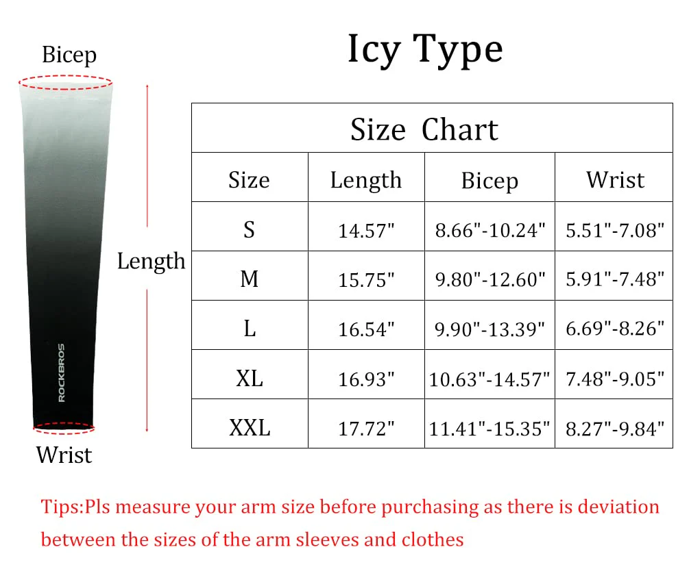 ROCKBROS Sun Protection Arm Sleeves Cooling for Running Golf Fishing Cycling - Image 31