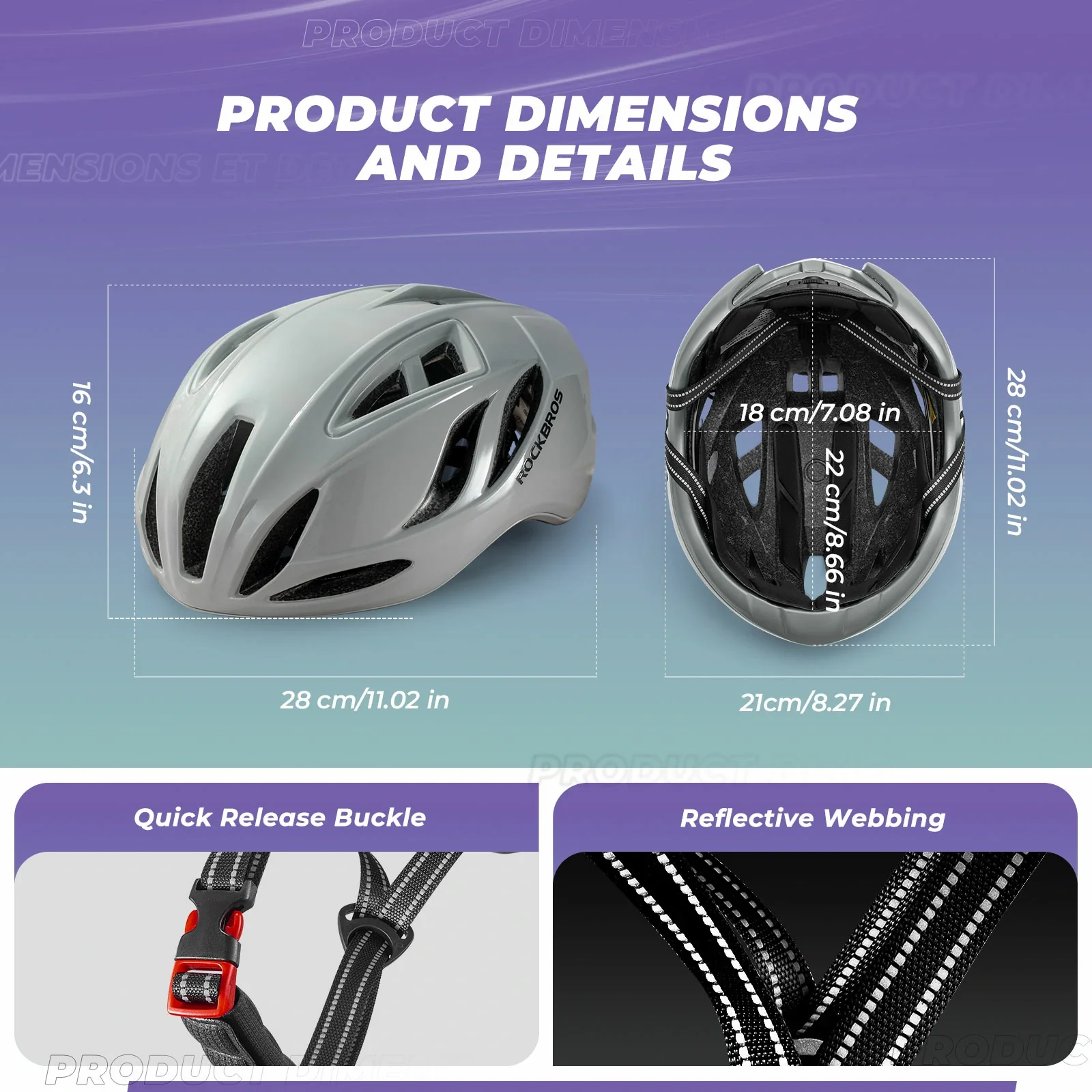 ROCKBROS Ultra-Light Bike Helmet Maximum Protection Ultimate Comfort - Image 34