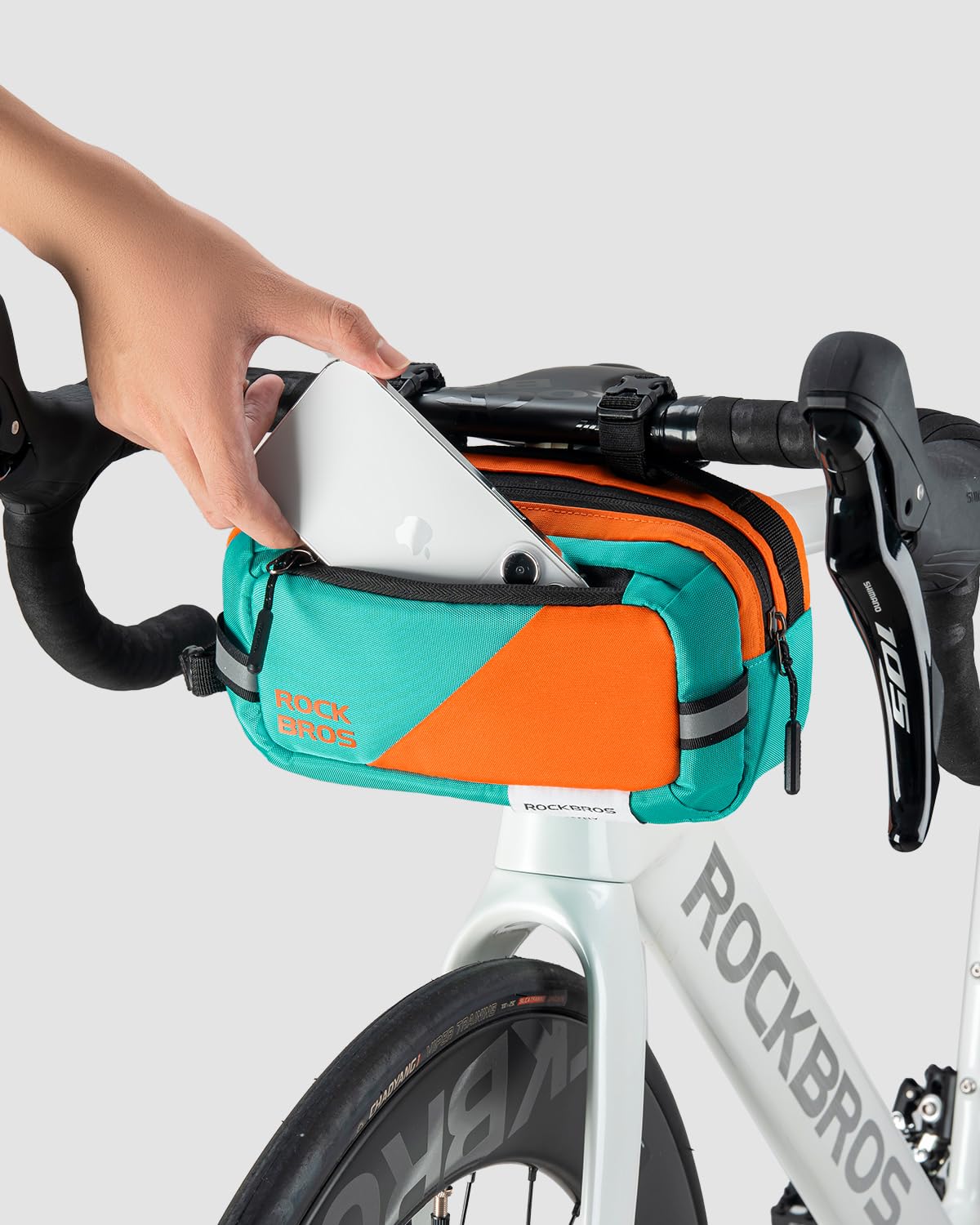 ROCKBROS Urban Rider Series Bike Handlebar Bag Large Capacity Shoulder Strap - Image 2