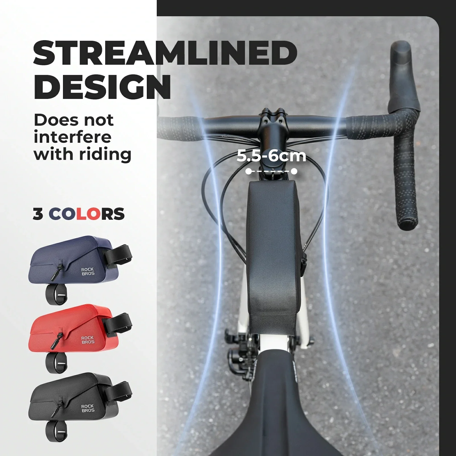 ROCKBROS Magnetic 100% Waterproof Bike Top Tube Frame Bag 0.6L/0.9L - Image 13