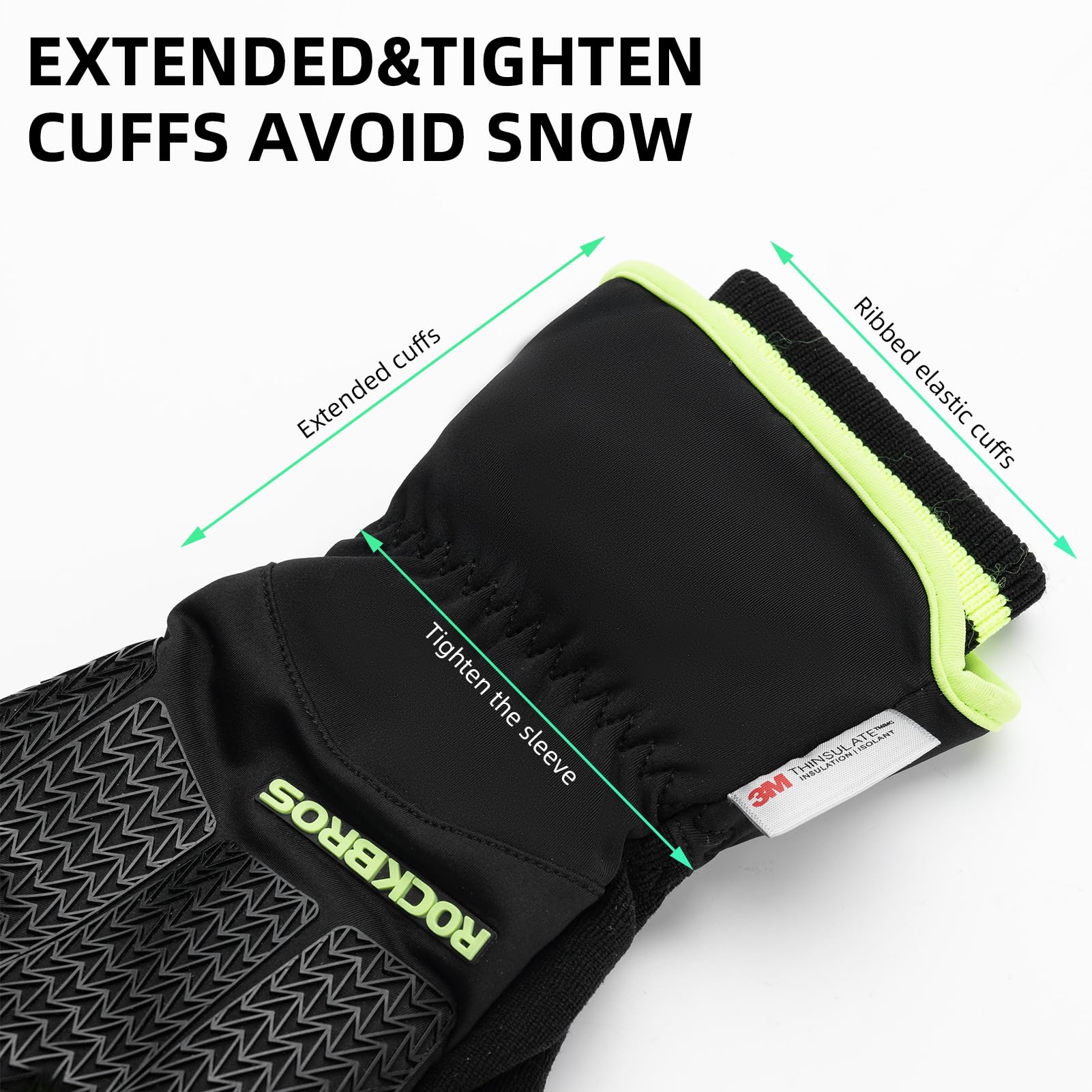 ROCKBROS Winter Cycling Gloves, Windproof Thermal Touchscreen Gloves for Men  Women - Image 6