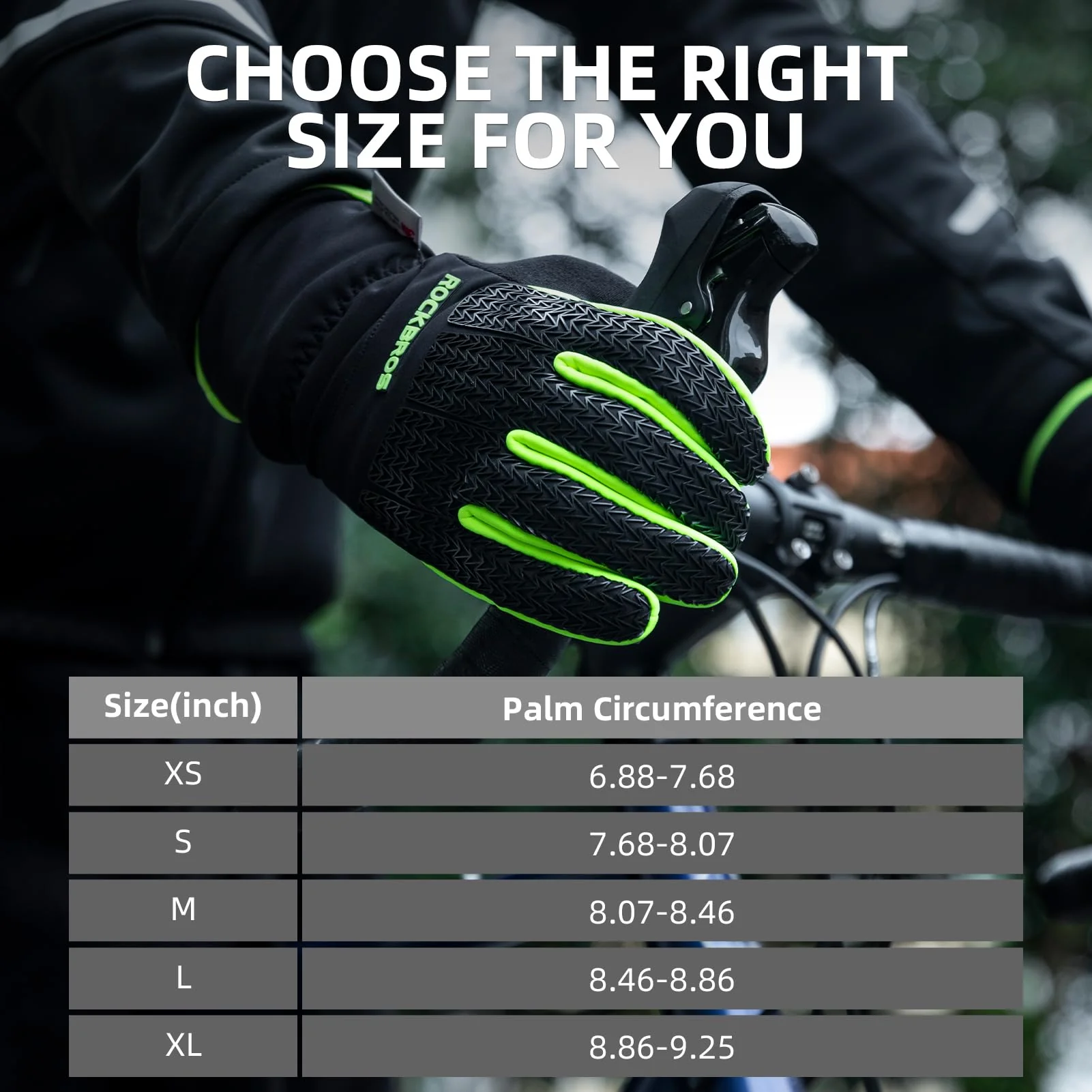 ROCKBROS Winter Cycling Gloves, Windproof Thermal Touchscreen Gloves for Men  Women - Image 7