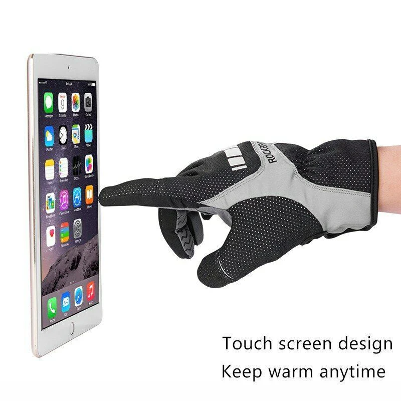 ROCKBROS Winter Touch Screen Gloves Snowboard GlovesThermal Glove waterproof-S173BGR - Image 2