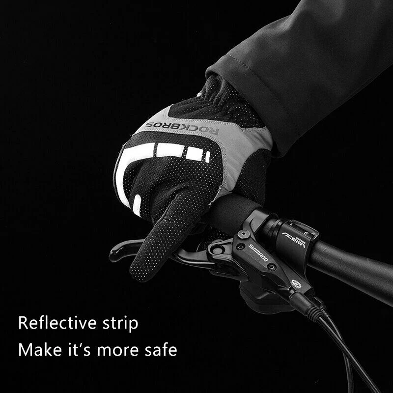 ROCKBROS Winter Touch Screen Gloves Snowboard GlovesThermal Glove waterproof-S173BGR - Image 4