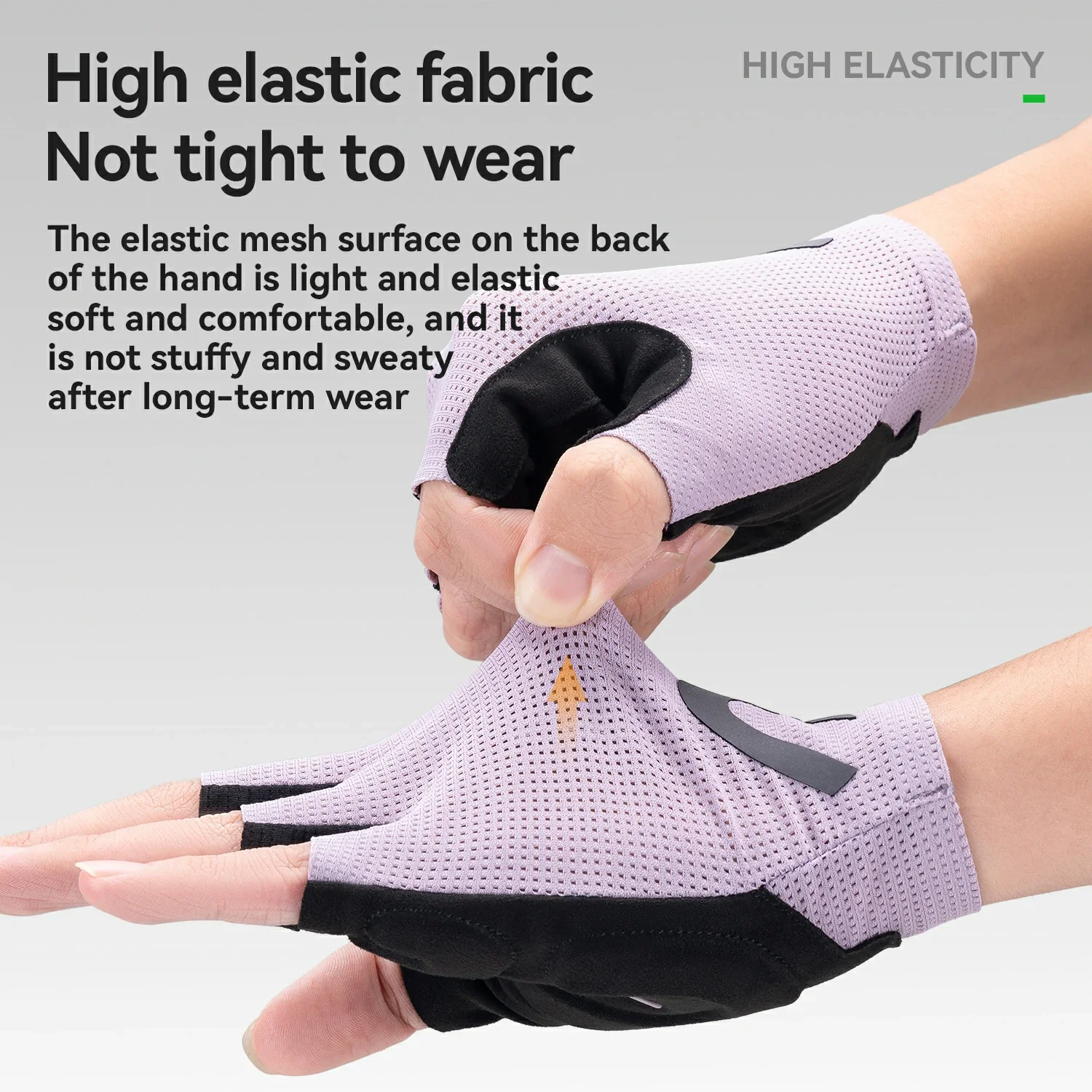 S407 Half-Finger Cycling Gloves with SBR Palm Breathable Mesh - Image 11
