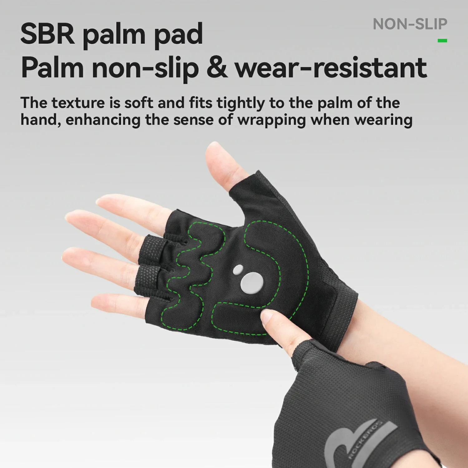 S407 Half-Finger Cycling Gloves with SBR Palm Breathable Mesh - Image 12
