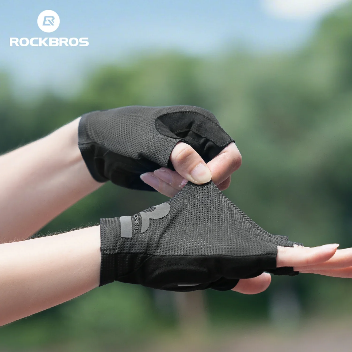 S407 Half-Finger Cycling Gloves with SBR Palm Breathable Mesh - Image 6