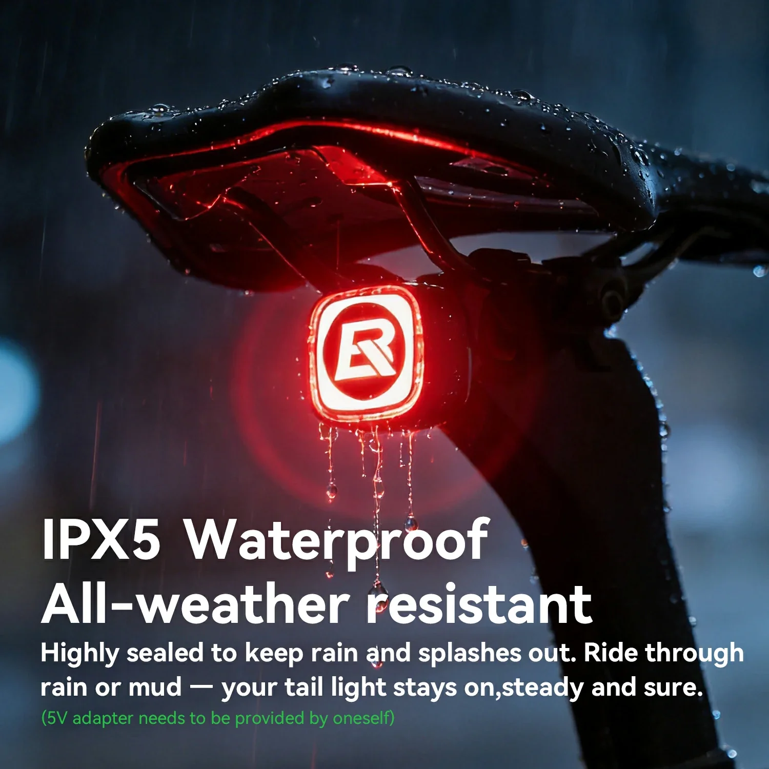 Safe Night Riding Emoji Tail Light IPX5 - Image 10