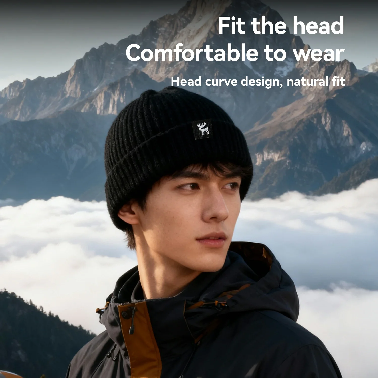 Slouchy Knit Beanie for Men Women Warm Knitted Winter Hat - Image 6