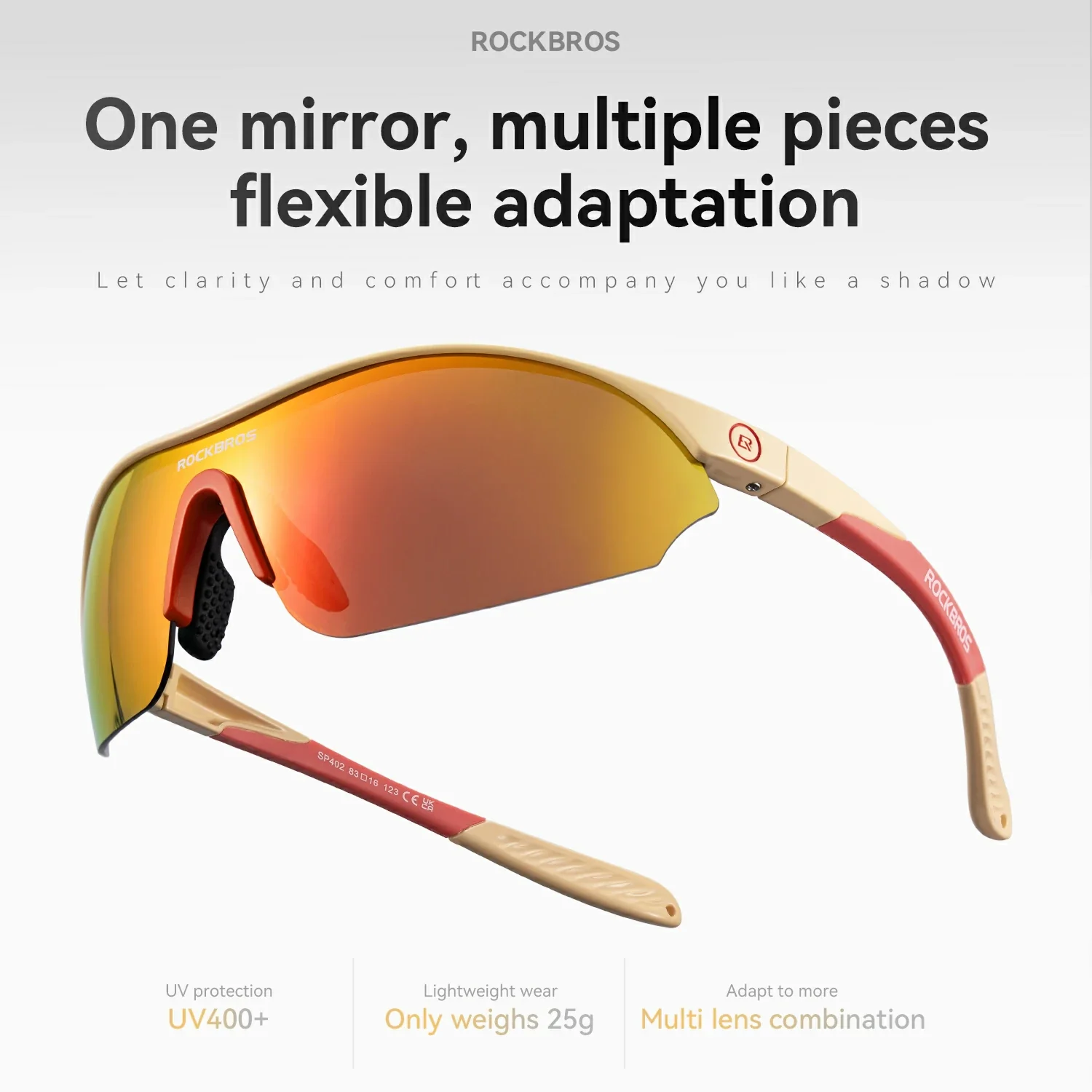 SP402 Polarized Glasses 3 Replaceable Lenses UV400 - Image 19