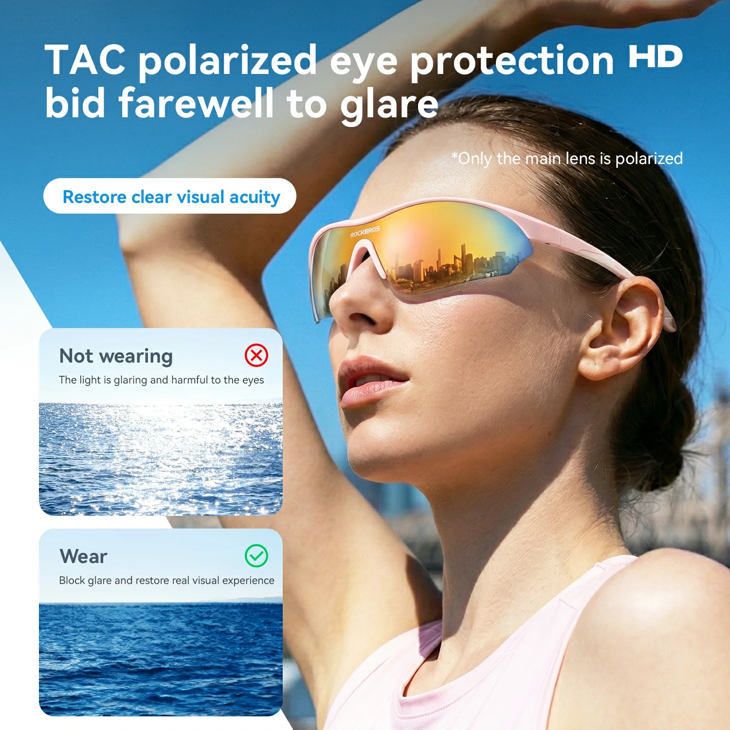 SP402 Polarized Glasses 3 Replaceable Lenses UV400 - Image 22