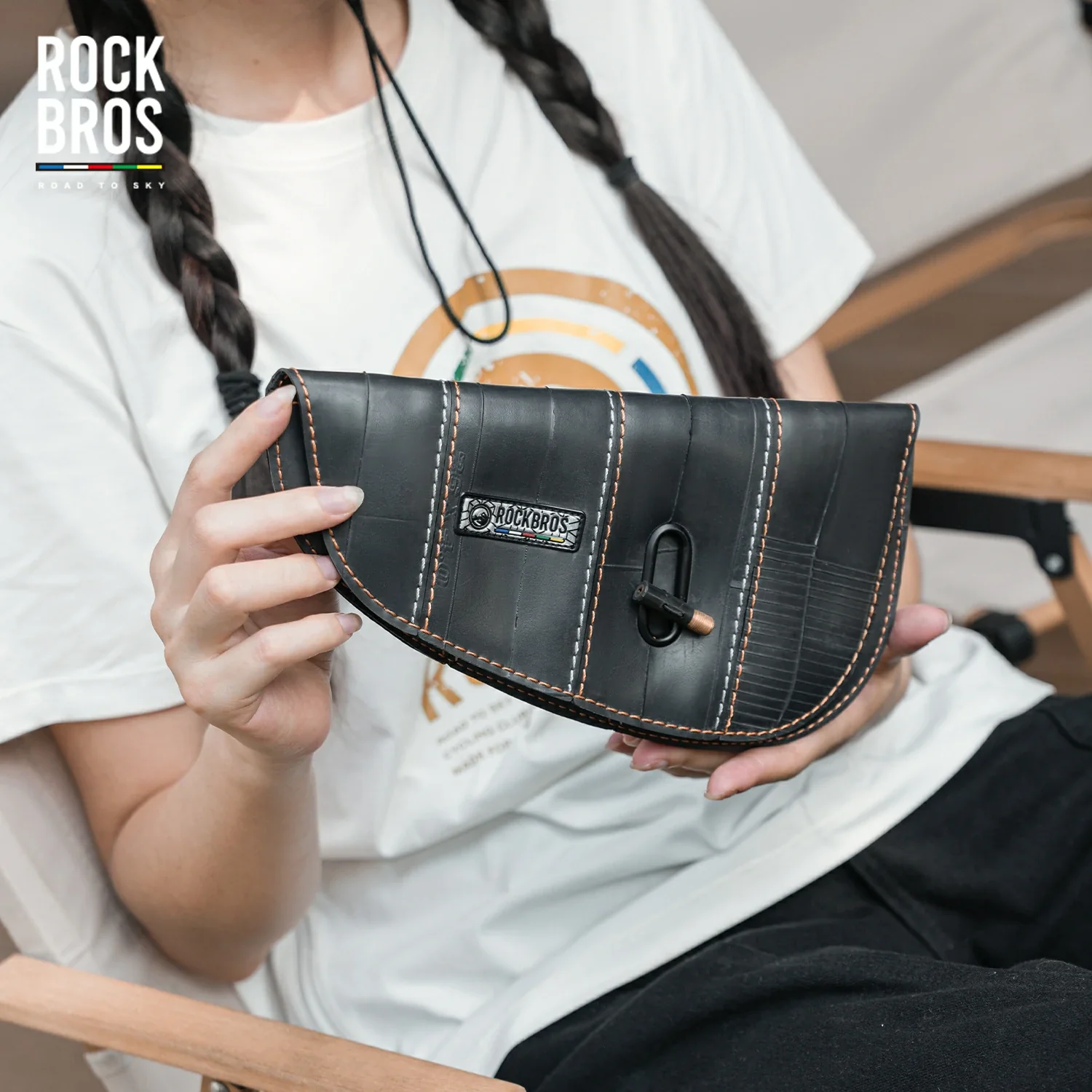 Sustainable Eco-Friendly Recycled Tire Bike Frame Bag 0.5L ROAD TO SKY - Image 9