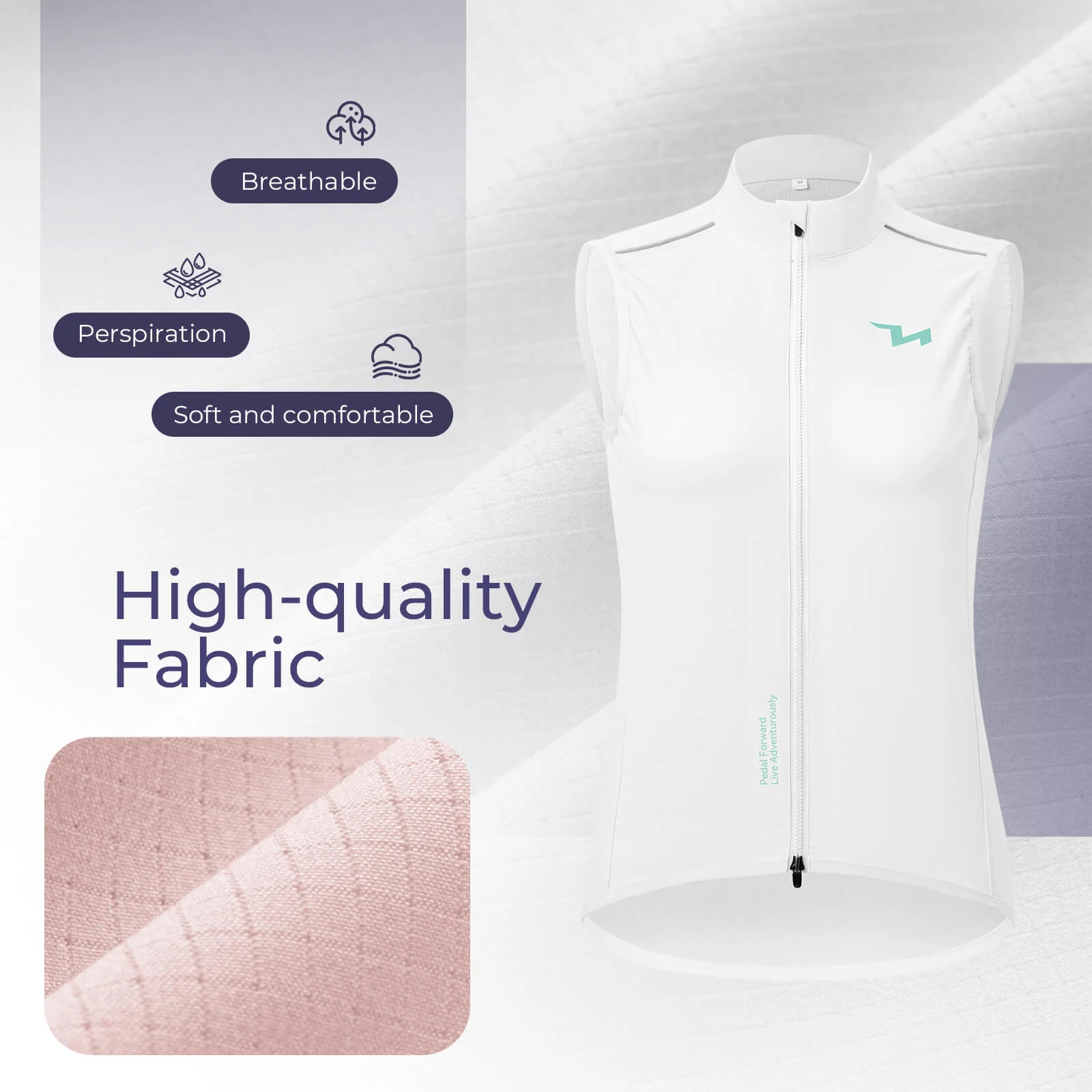 TVI Women's Cycling Vest Windproof - MJ008 - Image 15