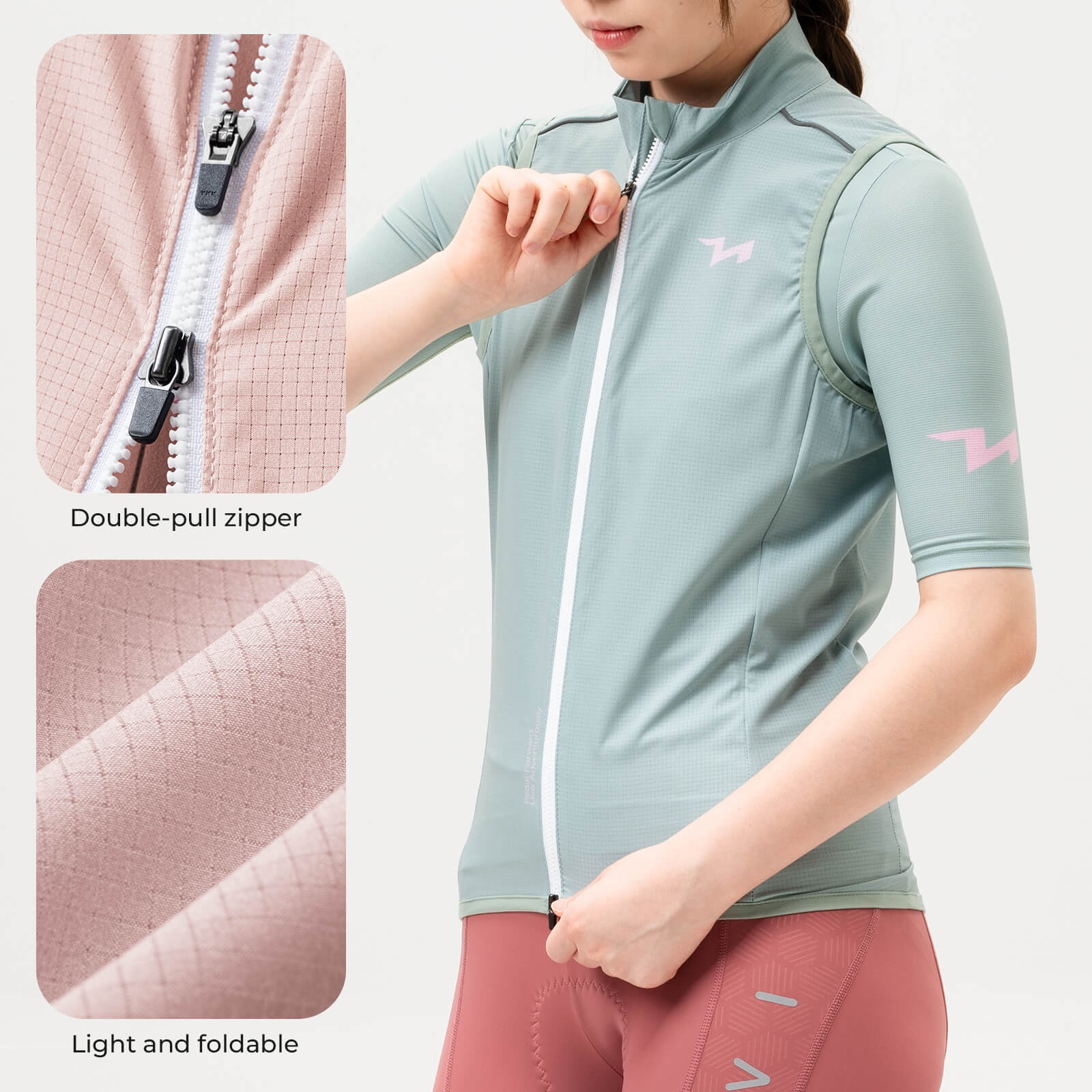 TVI Women's Cycling Vest Windproof - MJ008 - Image 6