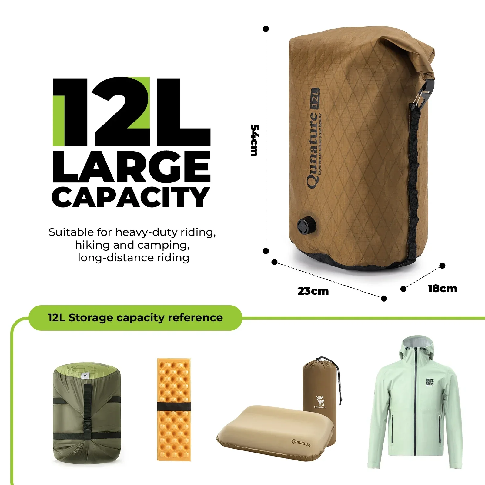 Bikepacking Waterproof Compression Bag + Rear Rack Set - Image 10