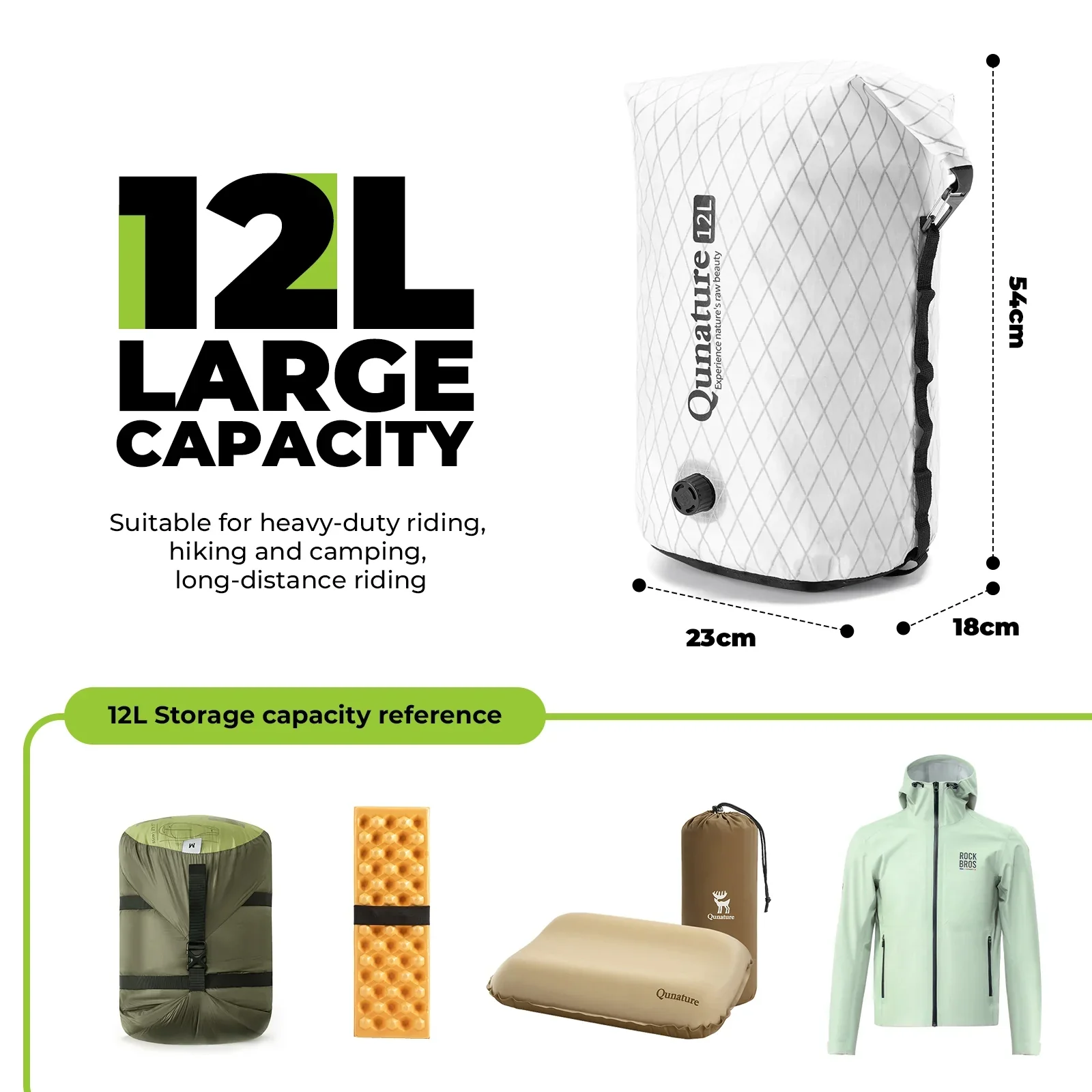 Bikepacking Waterproof Compression Bag + Rear Rack Set - Image 14