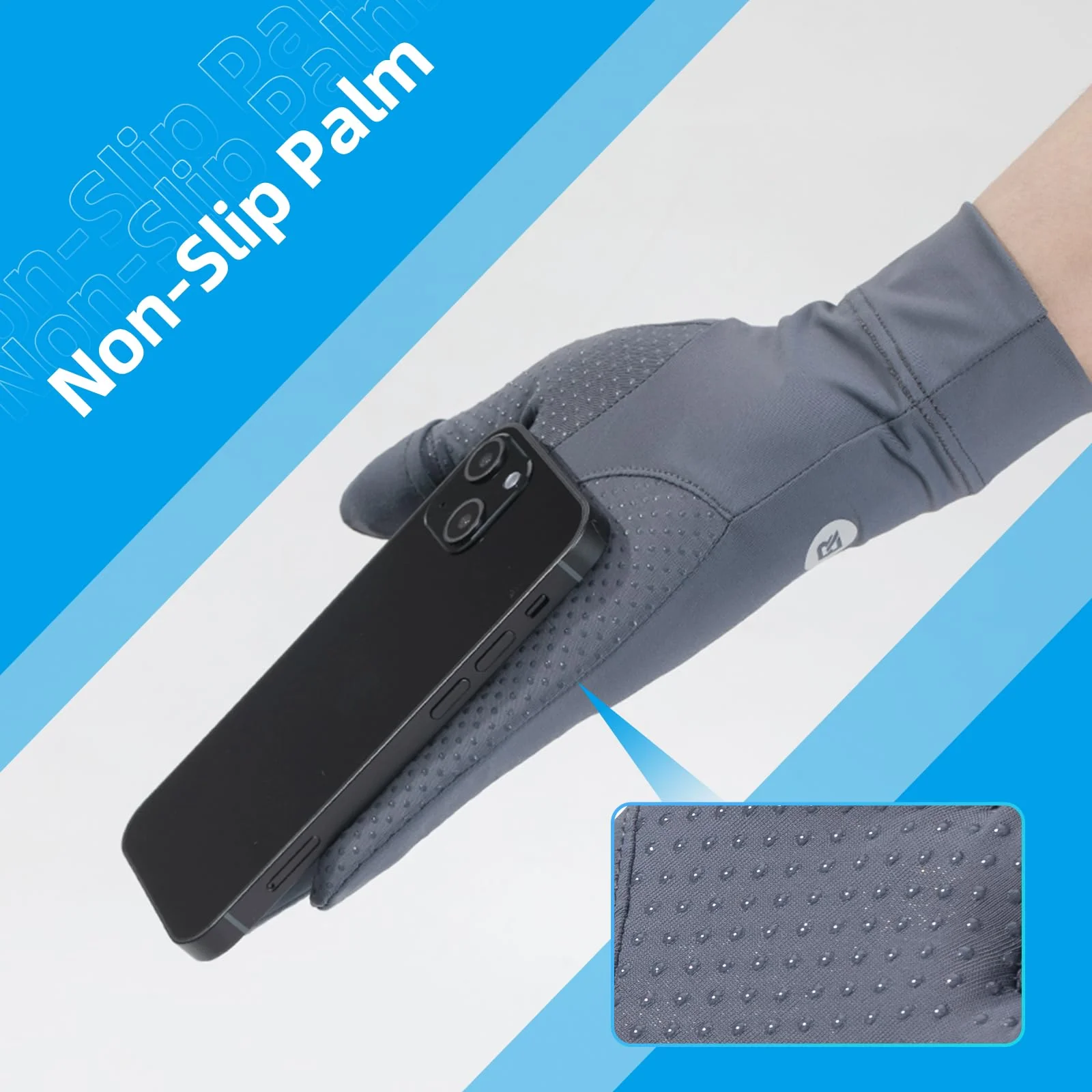 Women’s Sunscreen Gloves Anti-Skid Ice Silk Gloves - Image 6